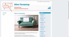 Desktop Screenshot of koelner-therapietage.de